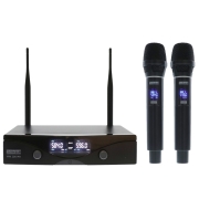 MW 200 MH Power acoustics – Double micros mains sans fil UHF 10 - 30mW