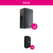 Pack 2x Enceintes Actives Myos15A 15