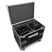 Flight de 2 Nereid1940 BeamZ Pro – 2 Lyres Wash Bee Eyes 19 X 40W RGBW IP65 en flightcase