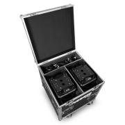 Flight de 2 Nereid760 BeamZ Pro – 2 Lyres Wash Bee Eyes 7 X 60W RGBW IP65 en Flightcase