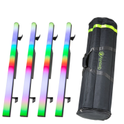Pack 4 pixel tubes et housse - Jb systems barres led 88 segments.