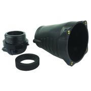 Poignée droite Marechal pour DS9 Elastomère noire + presse etoupe 34-45mm