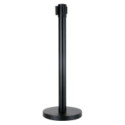Potelet de gestion de foule noir 2m90