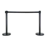 Potelet de gestion de foule noir 2m90