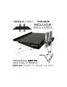 PTR08-N Guil Chariot mobile noir pour écran jusqu'à 80