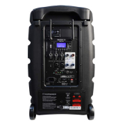 Pack Racer 120 F8 Audiophony Enceinte autonome Bluetooth 10 pouces 120W RMS + 1 Housse + 1 Micro Serre tête + 1 Pocket