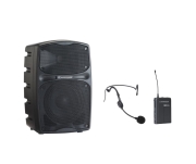 Pack Racer 80 evo Audiophony – Enceinte autonome 12’’ 80W USB Bluetooth avec un serre tête sans fil.