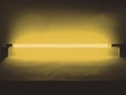Tube fluorescent avec alimentation et interrupteur jaune 36W 134cm