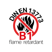 Rideau noir 5X3m Certifié B1 avec oeillets acier sur largeur de 5m ourlé 300g