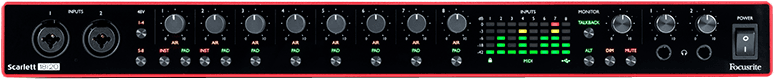 SCARLETT3-18I20 Focusrite  - interface audio USB-C midi Spdif optique 18 entrées 20 sorties