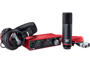Pack FocusRite Scarlett3-Studio carte son 2 entrées + micro + casque et câble