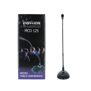 MCO 125 Power Studio Micro Col de Cygne XLR avec base et bouton poussoir