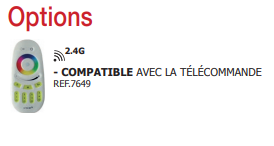 Spot led étanche IP65 RGB et blanc compatible télécommande 4 Zones