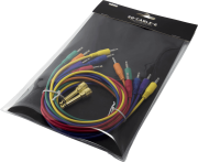 SQ-CABLE-6 Korg - lot de 6 câble de patch synthé modulaire jack 3.5 mono + 2 adaptateurs 6.35 mono