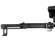 Support plafond pour vidéoprojecteur, Orientable et inclinable, Hauteur réglable 70-117 cm, Coloris Noir