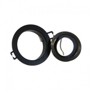 Downlight Orientable rond noir perçage 78mm