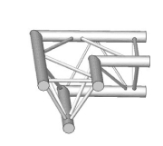 structure alu ASD angle 2 départs latéral SX290 triangulaire ASD ASX22