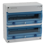 Tableau électrique étanche nu 2 rangées 17 Modules IP