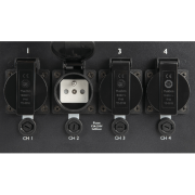 TED Pack CEE 7/5 Showtec - Bloc de puissance 4 canaux 460W par canal compatble led et prises FR