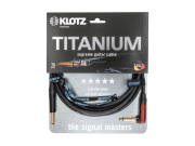 Titanium TIR0300PSP Klotz - Câble guitare suprême Jack coudé silent vers jack droit Neutrik 3m