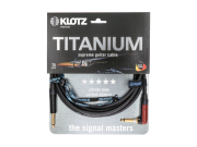 Titanium TIR0450PSP Klotz - Câble guitare suprême Jack coudé silent vers jack droit Neutrik 4m50