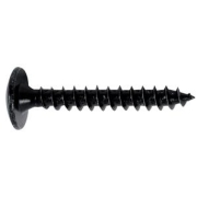 Vis bois penture tête ronde large torx acier zingué noir 7X40