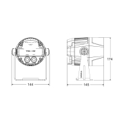 VPAR-40DW Contest - Projecteur led IP66 40W blanc variable.
