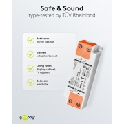 LED-Trafo 12 V (DC), 15 W Goobay