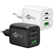 65 W USB-C PD Multiport Goobay - Chargeur noir 65W usb-c PD et USB