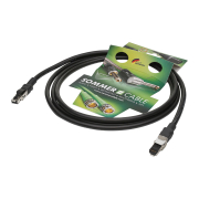 X640-0100-SW sommer cable - Câble RJ45 avec Mercator CAT6 superflex PUR noir + 2 fiches RJ45C6XL longueur 1m