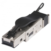 X640-0100-SW sommer cable - Câble RJ45 avec Mercator CAT6 superflex PUR noir + 2 fiches RJ45C6XL longueur 1m