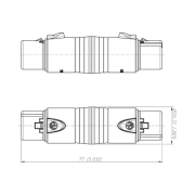 NA3FF Neutrik - adaptateur XLR 3 femelle vers XLR 3 femelle