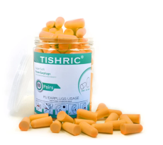 60 paires de bouchon d'oreille mousse orange