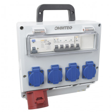 Coffret d’atelier monophase & triphasé 4 prises 16A 230V et 1 prise 32A 400V