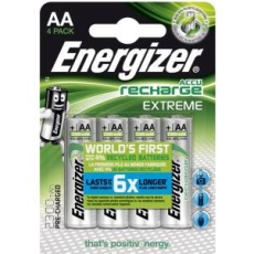 Lot de 4 Energizer pile rechargeable Extreme AA 2300mAH LR6
