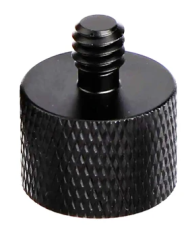 Adaptateur 5/8 vers 1/4 pour fixer un accessoire photo sur un pied de micro - noir