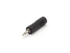 ADAPTATEUR JACK FEMELLE 6.35mm STEREO VERS JACK MALE 3.5mm STEREO