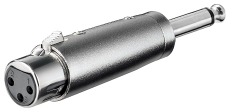 adaptateur XLR 3 femelle vers Jack 6.35 male mono