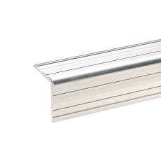 Adam Hall Hardware 6110 - Profilé Cornière aluminium 33 x 33 mm avec Rainure pour Têtes de Rivets, prix au mètre