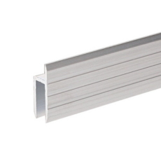 Adam Hall Hardware 6126 - Profilé aluminium en h pour Portes de Service matériau 7 mm, prix au mètre