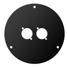 Plaque avant pour enrouleur de câble 70224 avec 2 perçages au format D