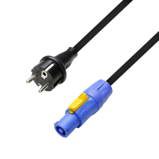 Cordon d'alimentation HO7 RN-F Shucko droite et Powercon neutrik 1,5 mm² 3 m