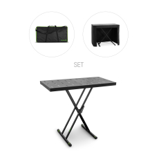 KSX 2 RD SET 1 Gravity - support clavier avec table tissus et housse