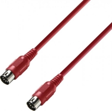 Adam Hall Cables K3 MIDI 0075 RED - Câble MIDI 0,75 m rouge