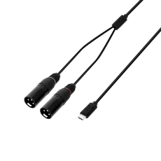 Câble USB-C en Y | 2 x XLR mâle x USB-C | 3 m