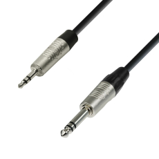 Câble audio pro jack stéréo 3,5 mm vers jack stéréo 6,3 mm 3m