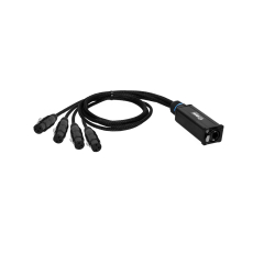 Adam Hall Cables 4 STAR CATBOX XF3 - Audio & DMX, Adaptateur AES/EBU RJ45  de Cat XLR 3-Pol femelle