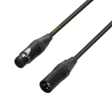 Câble DMX et Audionumérique AES/EBU 110 Ohms Neutrik XLR mâle vers XLR femelle 20m