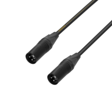 Câble adaptateur XLR 3 points mâle vers XLR 3 points mâle fiches neutrik 20cm
