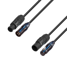 Câble hybride alim 2x2.5mm2 True1 et XLR audio Neutrik 10 m